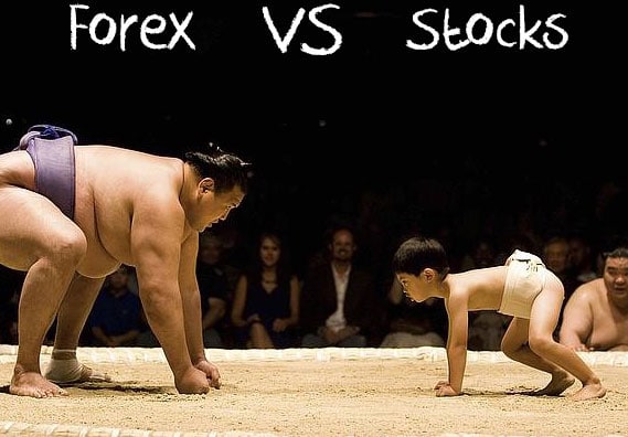 forex vs stocks large sumo against young