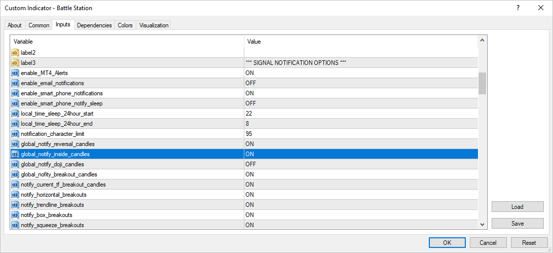 inside candle notify master switch