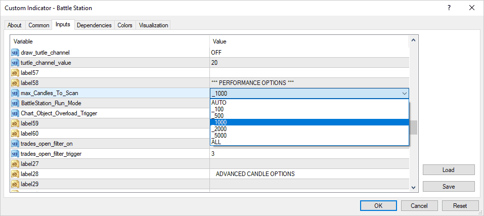 battle station scan back limit option