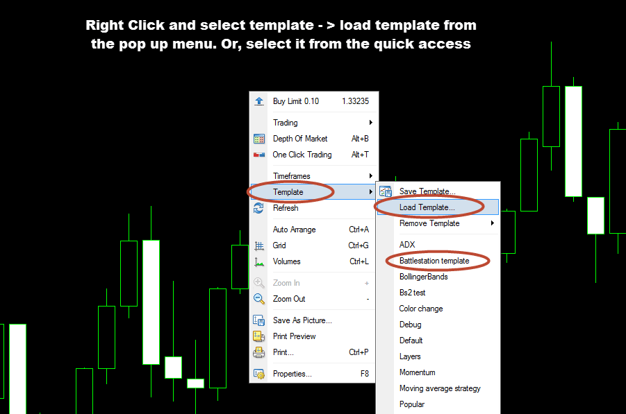 load template