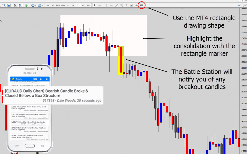 rectangle breakout example