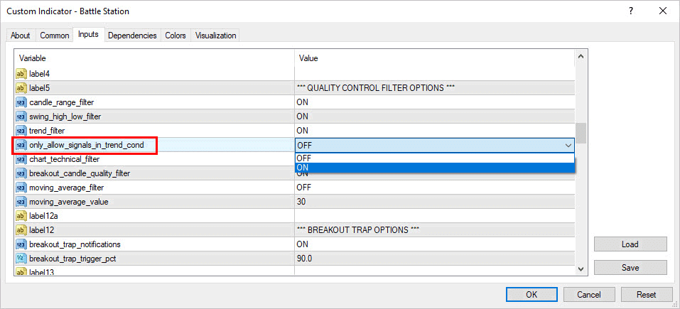 trending signals only switch