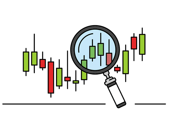 looking over a forex chart