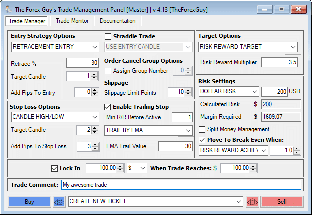 trade panel v413