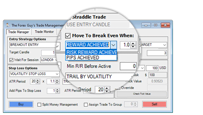 trade-panel break even